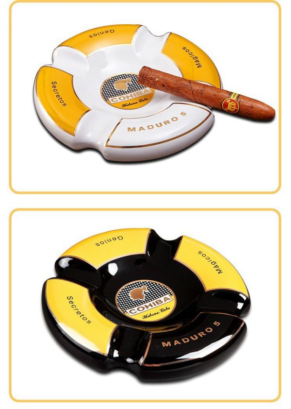 Gạt tàn sứ Cigar Cohiba 4 điếu G408