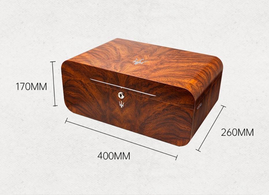 Thông số kỹ thuật hộp bảo quản xì gà gỗ Tuyết Tùng RA-943 Lubinski