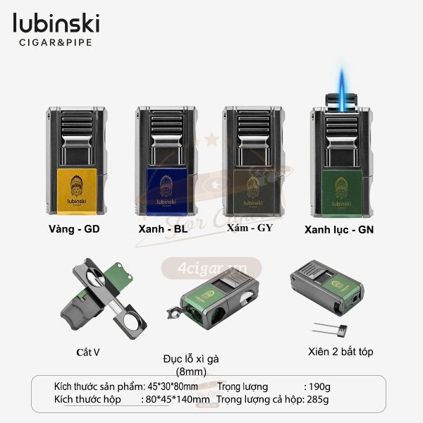 Bật lửa khò 1 tia đa năng gồm: đục, gác điếu, cắt v, xiên đôi dùng làm bắt tóp.